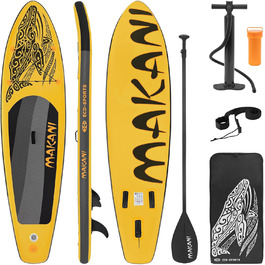 Надувна SUP-дошка ECD Germany 305–380 см, до 150 кг, комплект із веслом і сидінням для каяка