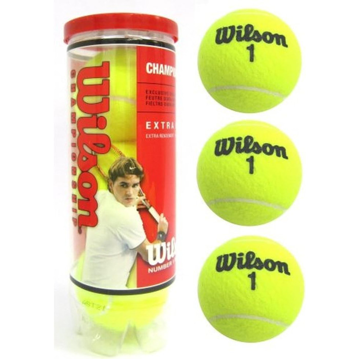 Тенісні м'ячі Wilson Championship Extra Duty XD, жовті, 8 шт. (2 банки по 4 м'ячі)