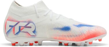 Кросівки футбольні PUMA Future 8 Match Mg - унісекс (43 EU, білий/чорний/червоний)