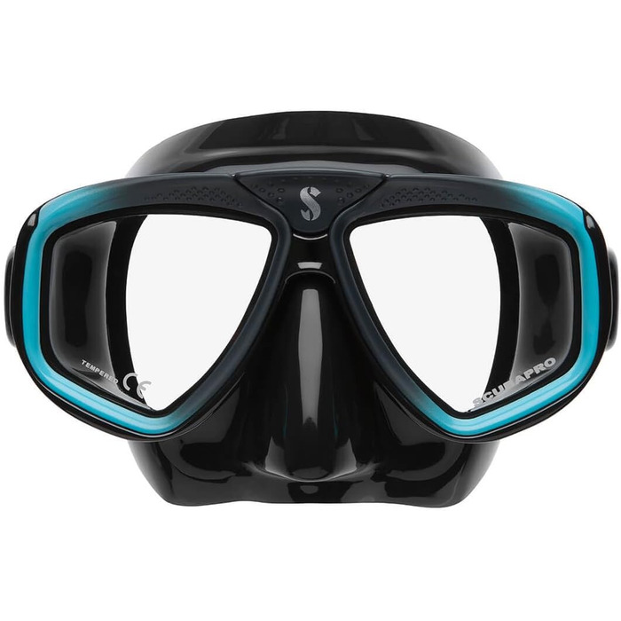 Маска для підводного плавання Scubapro Zoom EVO, чорна/бірюзова