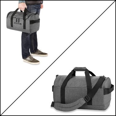 Спортивна сумка Dakine EQ Duffle 70 л, чорна, міцна та зручна, з двосторонньою блискавкою, легка для транспортування
