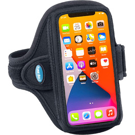 Браслет-тримач для телефону Tune Belt AB91 (iPhone 16/15/14/13/12, 11-16 Pro, 16e, Galaxy S24/S23) - Стійкий до поту, зручний, з EX3 Extender (Чорний)