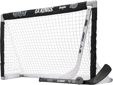 Набір для хокею Franklin Sports NHL Mini - Коліна, м'яч та 2 ключки. Офіційний набір хокею NHL Los Angeles Kings 2