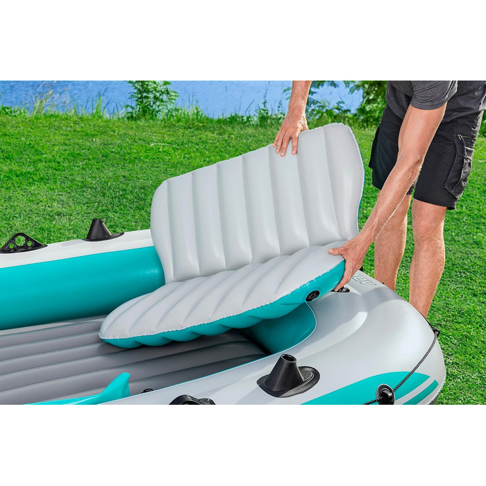 Надувний човен Bestway Hydro-Force Adventure Elite X5, 5-місний, з насосом, веслами, сидіннями, сумкою для речей та чохлом
