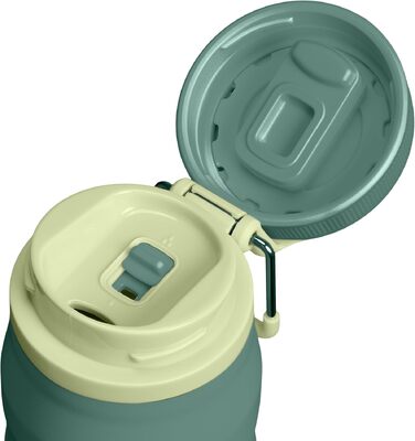 Термос-пляшка STANLEY 1913 IceFlow Bottle Twist Flip 0.47L, сталева вакуумна пляшка для напоїв (Shale)