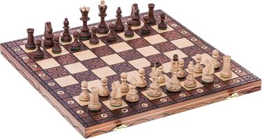 Дитячі шахи JUNIOR LUX 41x41 см – дерев'яні фігури та дошка
