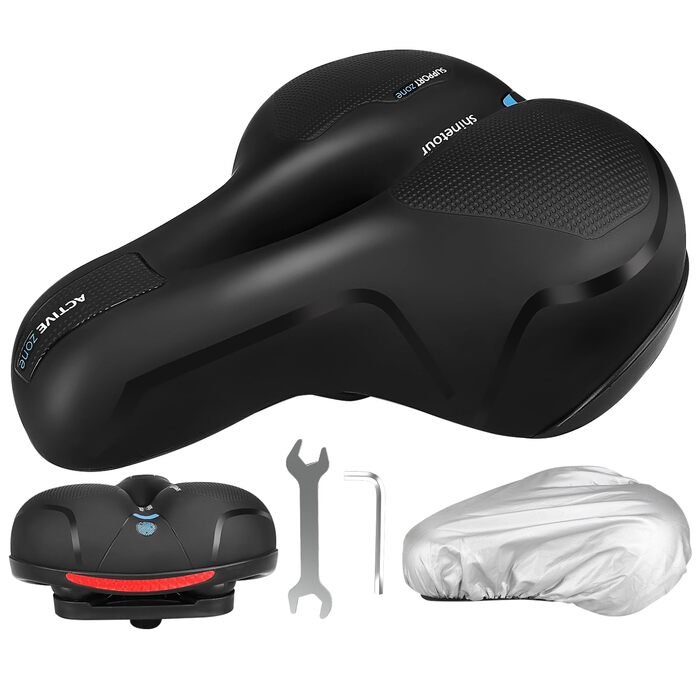 Велосипедне сидіння з піною Memory Foam, ергономічне, амортизуюче, дихаюче. М'яке велосипедне сидіння для чоловіків