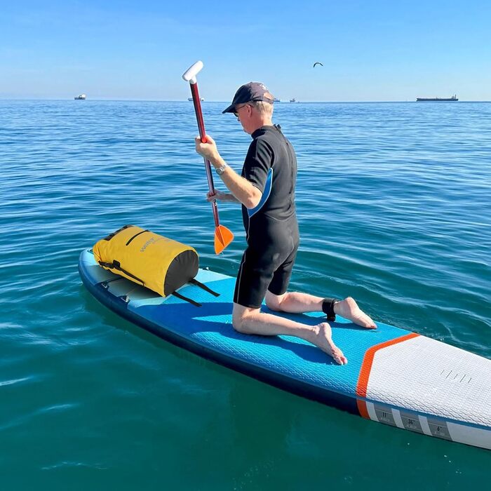 Водонепроникний рюкзак WELDUN 50L з IPX8 захистом для каякінгу, кемпінгу та водних видів спорту (Жовтий)