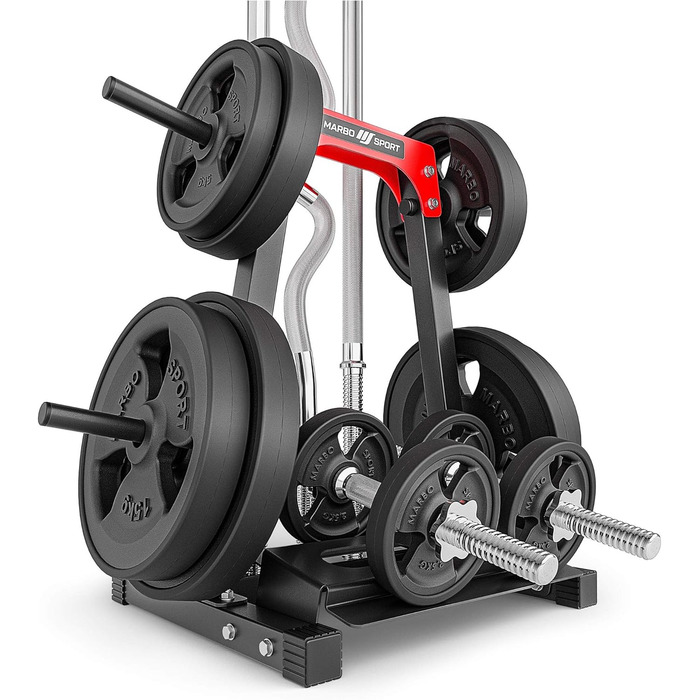 Стійка Marbo-Sport MH-S207 для дисків, гантелей та грифів, металева, багатофункціональна