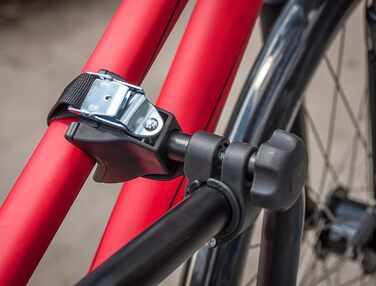 Велосипедний багажник EUFAB AMBER 1 для 1 велосипеда, E-Bike сумісний, для причепа, частково зібраний, чорний