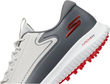 Гольф-взуття Skechers Max Fairway 3 Arch Fit для чоловіків без шипів, сірий, 40 EU