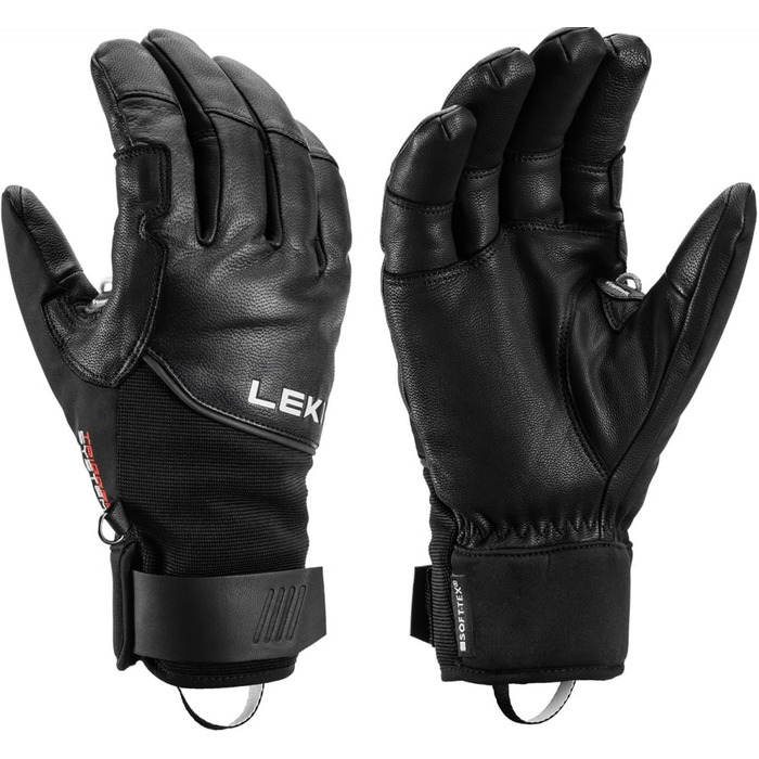 Лижні рукавички LEKI Pegas Lite 3D, чоловічі, чорні, мембрана, утеплені