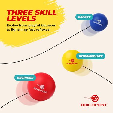 Рефлексний м'яч для боксу - набір для дорослих та дітей з наголов'ям, сумкою та рукавичками. Покращує координацію, швидкість ударів та реакцію. Комплект з 3 м'ячів