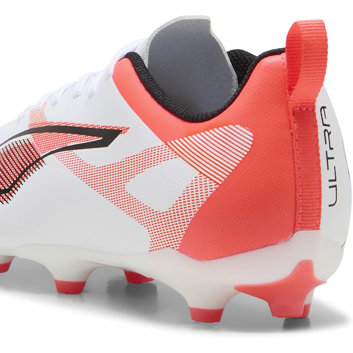 Дитячі футбольні бутси PUMA Ultra 5 Play FG/AG Jr. 37.5 EU (Білий/Чорний/Червоний)