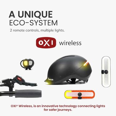 Шолом Overade European Innovation для велосипеда та скутера з LED-підсвічуванням та пультом керування, універсальний розмір (Ruby Red)
