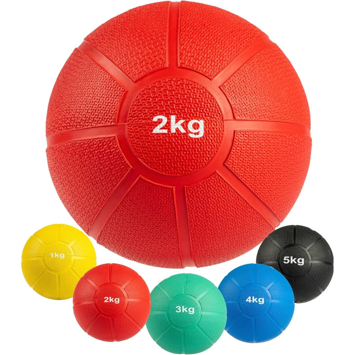 Медичний м'яч Matchu Sports з повної гуми, 1–5 кг