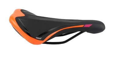 Зручне велосипедне сідло MTB, спортивне, чорно-помаранчеве 37602
