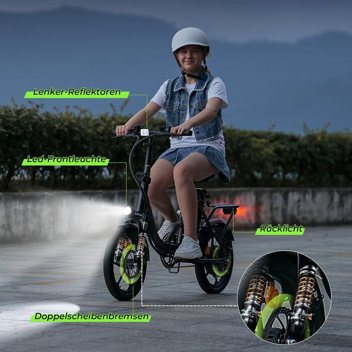 Електровелосипед Finbike складаний 16