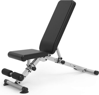 Регульована складана лавка для тренувань leikefitness з автоматичним замком, для нахилу і плоских вправ, червона