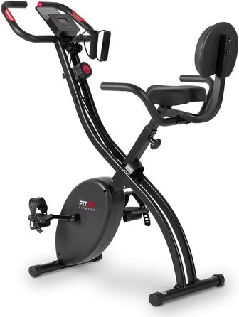 Складаний велотренажер FITFIU Fitness BEST-320 з сидінням, спинкою, еспандерами, 8-рівневим опором, пульсометром, маховик 8 кг, до 120 кг