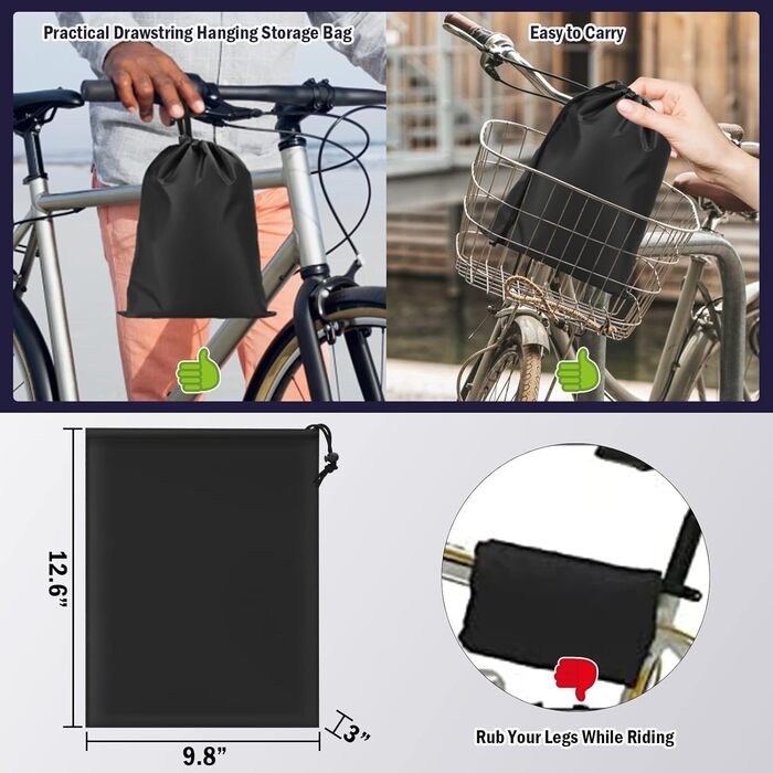 Водонепроникний чохол для велосипедів на 2 велосипеда, 210D Oxford, захист від дощу, 200x110x90 см