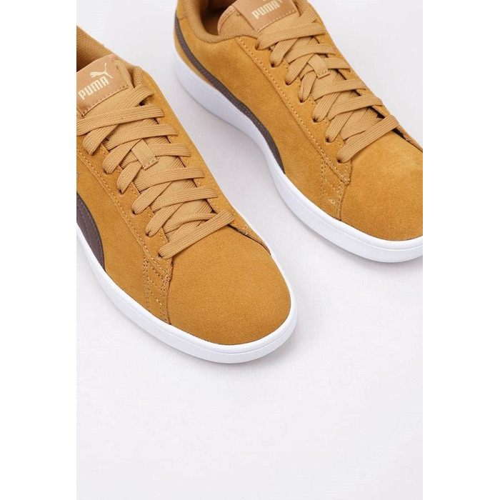 Кросівки PUMA Smash V2 унісекс (Desert Tan Dark Chocolate Puma Team Gold), 36 EU