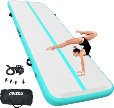 Dwzdd Килимок для гімнастики Air Matte Track, 3 м/4 м/5 м/6 м, надувний килимок для дітей, для дому/спортзалу/тренувань/череплянок, 200*100*10 см
