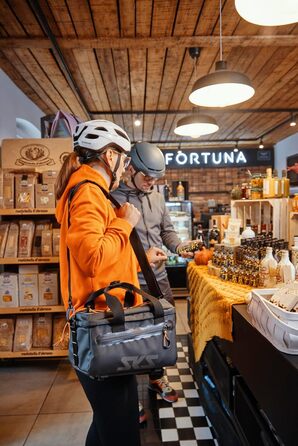 Велосипедна сумка SKS GERMANY Infinity TOPBAG на багажник, водонепроникна, знімний плечовий ремінь, MIK-сумісна, 7 л, чорна