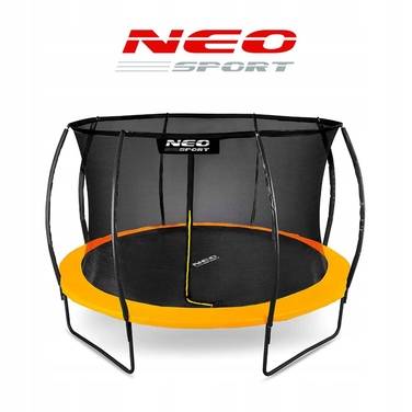Садовий батут Neo-Sport 12ft/374см з внутрішньою сіткою та профільним каркасом