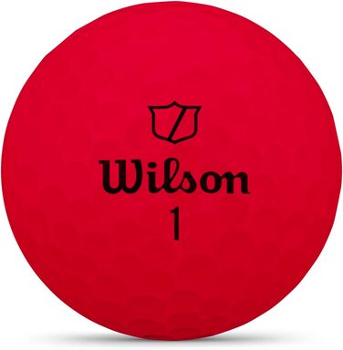 Гольф-м'ячі Wilson Duo Soft, білі/червоні