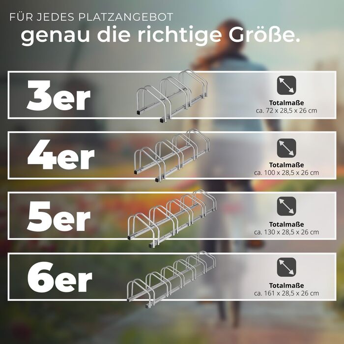 Підставка для велосипедів Tectake® - 4 шт. для гаража, підлоги або стіни