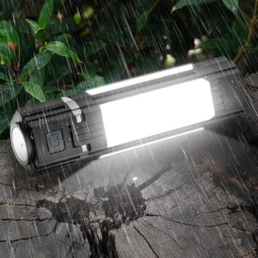 Тeleskopна кемпінгова лампа: LED-ліхтар з 5 режимами освітлення, магнітна, складна, для кемпінгу, походу, надзвичайних ситуацій (чорний)