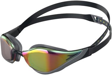 Окуляри для плавання Speedo FASTSKIN Pure Focus, чорні-сірі-рубінові, унісекс, універсальний розмір