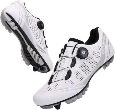 Жіночі MTB-взуття для катання, зручні велотуфлі для занять спортом в приміщенні, сумісні з SPD, білі