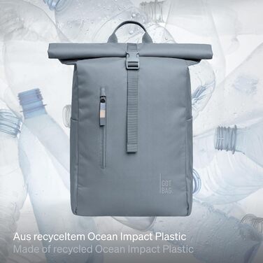 Рюкзак GOT BAG Rolltop Easy з океанічного пластику, водостійкий, для ноутбука 16”, 31 л