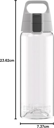 Пляшка для води Sigg Tritan Total Color ONE 600 мл / 1 л: для газованих напоїв, легка, герметична, BPA-free, миється в посудомийній машині
