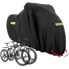 Водонепроникний чохол для велосипеда MOZMY, захисна накидка для 1-3 велосипедів, розмір 210*112*112 см, захист від погодних умов, отвори для замка