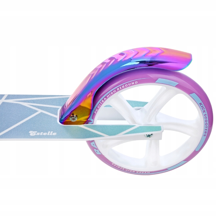 Складаний електросамокат RAVEN Estelle PRO White Neo Chrome, амортизатор 200 мм