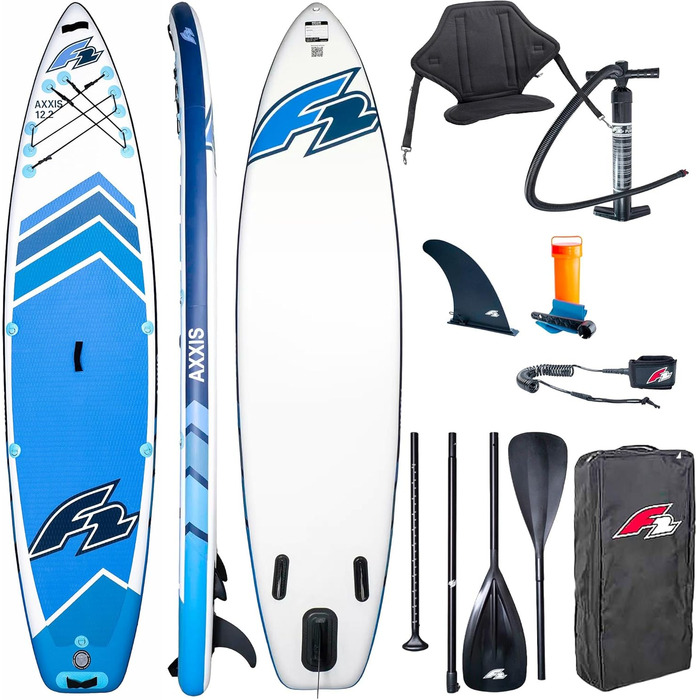 Надувна SUP-дошка Campsup F2 AXXIS 12'2'' Combo для серфінгу, комплект аксесуарів, блакитна, для початківців і досвідчених