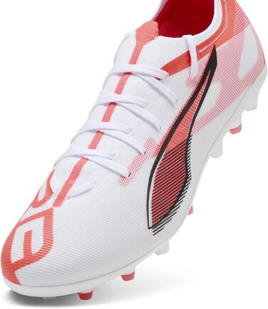 Кросівки футбольні PUMA Ultra 5 Match Mg (40 EU, білий/чорний/червоний)