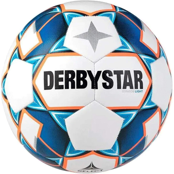 Футбольний м'яч Derbystar Stratos Light 4 для юніорів, білий, тренувальний, унісекс