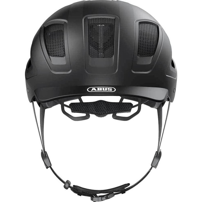 ABUS Hyban 2.0 MIPS велосипедний шолом з ліхтарем, ABS, захист від ударів, чорний, розмір M (52-58 см), для дорослих