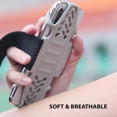 Спортивний браслет на руку BONE для iPhone та Samsung, універсальний, чорний, L (25-40 см)