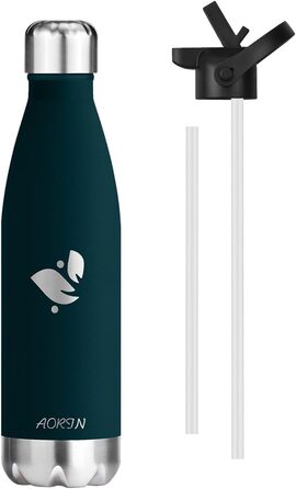 Термос-пляшка AORIN вакуумна, ізольована, 350/500/750 мл, BPA-Free, зберігає холод 24 год, тепло 12 год, для дітей, школи, спорту, фітнесу, велосипеда