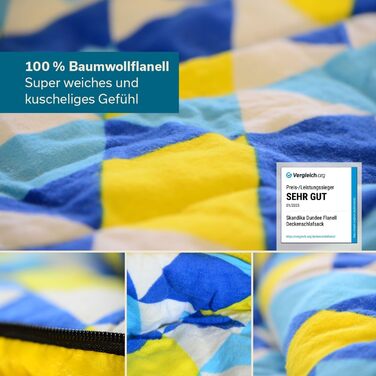 Спальний мішок для дітей Skandika Dundee Junior | Теплий, водонепроникний, 175 x 70 см, жовтий