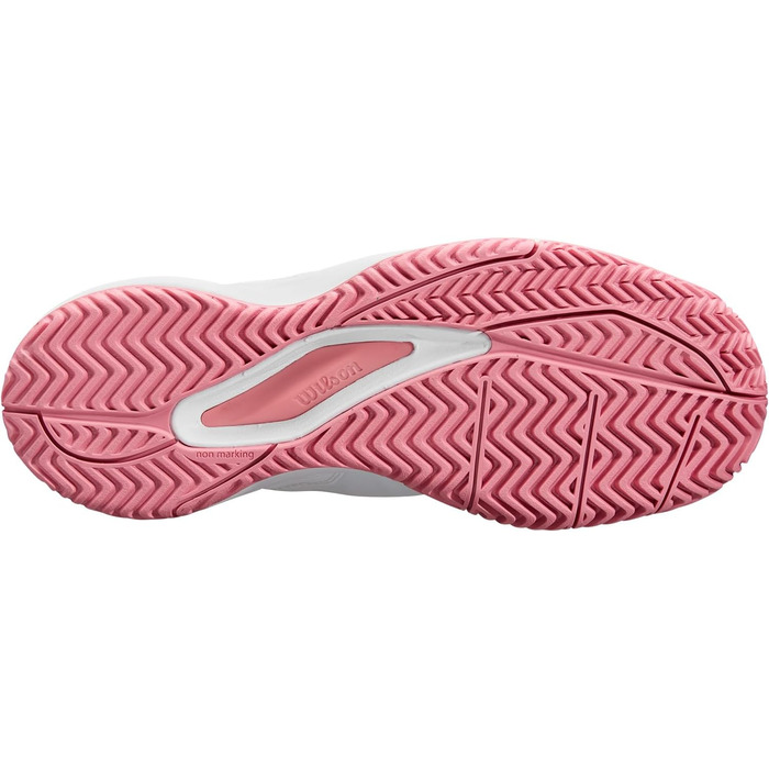 Тенісне взуття Wilson Rush Pro Ace для дітей та дорослих, білий/mauveglow, 39 1/3 EU