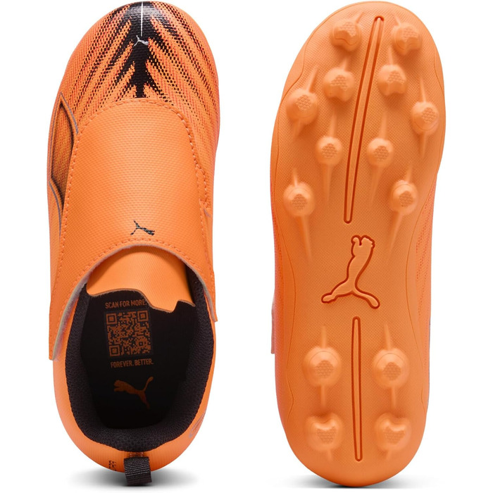 Дитячі футбольні бутси Puma Ultra 6 Play V Fg/Ag Rb Jr - 33 EU (Чорний, Помаранчевий, Синій)