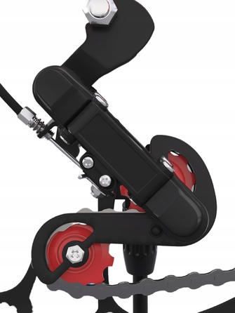 Дитячий велосипед 16 дюймів з дисковими гальмами, допоміжними колесами, амортизатором, захисним кожухом та LED-ліхтариком