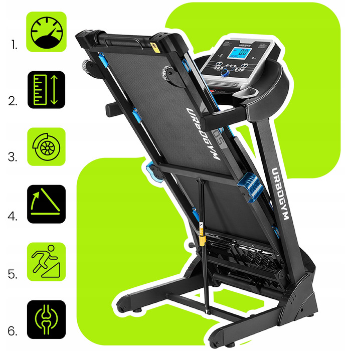 Електрична бігова доріжка Urbogym V650S (до 140 кг)