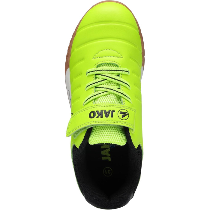 Дитячі спортивні зала-тенісні кросівки JAKO J-sh Finesto Ev (36 EU, неоновий жовтий, чорний)